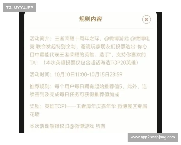 王者荣耀年度最受欢迎奖项评选开启，多平台投票渠道开放